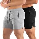PIDOGYM Men39s 534 Gym Workout ShortsFitted Jogging