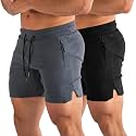 PIDOGYM Men39s 534 Gym Workout ShortsFitted Jogging