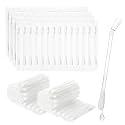 Piercing Aftercare Cotton Swabs, Disposable Saline Solution Qtips (200 Pcs)