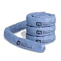 PIG Mildew-Resistant Absorbent Sock | Water Absorbing Snake | 3" W x 4' L | Absorbs up to 1 gal per Sock | 4 Count | PIG106