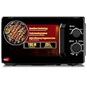 Pigeon 20L Nano Wave Solo Microwave Oven | 700 Watts | 5 power levels (Re-Heat, Pop, Cook, Steam, Defrost - SKSMWO20L) | Black