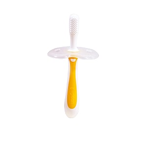 pigeon baby training manual toothbrush lesson 2for 8-12 month babies4-8 month milk teeth babiesorange 1 count