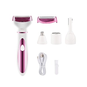 pigeon charm 4 in 1 multi-purpose ipx5 trimmer for womenstainless steel bladeusb c type chargingwaterproof15 hr runtimecharge time 25 hr2 years warranty