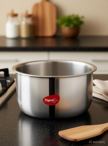 pigeon elite topebhagonapatila 16 l capacity 16 cm diameter triply non-stick induction bottom