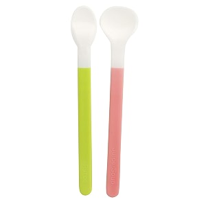 pigeon baby feeding spoon set  soft silicone tips bpa-free gentle on gums  easy grip handles  dishwasher safe  perfect for infant amp toddler first stage feeding set of 2