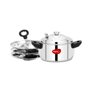 pigeon classic stainless steel idli maker induction  standard idli maker 3 plates 12 idlis 