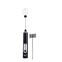 Pigeon Milk & Coffee Frother Rechargable| 2 in 1 Handheld Frother and Egg Whisker | 1 Year Warranty| 3 Speed Setting| Black