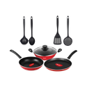 Pigeon Mio Gift Set Non-Stick Coated Cookware Set (Aluminium, 8 - Piece)