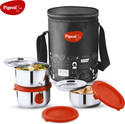 Pigeon Nutri Fresh 3 Containers Stainless Steel Office Lunch Box