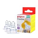 Pigeon Peristaltic Nipple Y -3 Pcs, transparent, one size (88128)