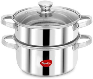 pigeon steel x stainless steel steamer 46 l