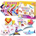 Pigipigi Kids Craft Origami Paper | 230 Pcs Origami Kit for Kids Ages 5-12