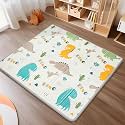 PIGLOG Foldable Baby Play Mat for Floor, Baby Floor Mat for Crawling, Reversible Waterproof &amp; Non-Toxic Baby Foam Playmat, Baby Play Mat for Babies, Infants &amp; Toddlers 6-12 Months
