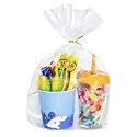 PigPotParty Cellophane Gift Bags 10x14 Inch, 100 Pack, Clear Goodie Bags