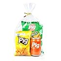 PigPotParty Cellophane Gift Bags 12x16 Inch, 100 Pack, Clear Goodie Bags
