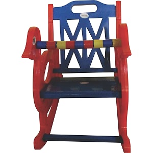 pihu enterprises rocking chair rocker for kids-blueamp red suitable for age up to 3 years
