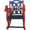 Pihu Enterprises Rocking Chair, Rocker for Kids-Blue& Red Suitable for Age up to 3 Years