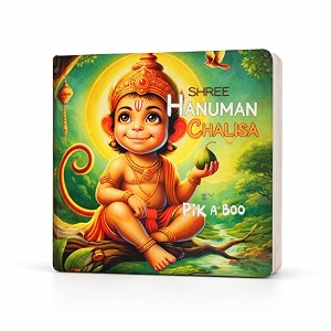 pik a boo lord hanuman chalisa cloth book for babies 1 years english soft spiritual story book sensory touch and feel crinkle activity pages early faith learning for toddlers
