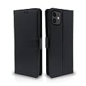 Pikkme Flip Case Leather Finish | Inside TPU with Card Pockets | Wallet Stand and Shock Proof | Magnetic Closing | Complete Protection Flip Cover for iPhone 11 (Black)