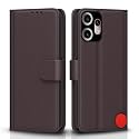 Pikkme Flip Cover for CMF by Nothing Phone 2 Pro 5G Leather Finish | Inside TPU with Card Pockets | Wallet Stand and Shock Proof | Complete Protection Flip Case(Coffee)