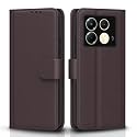 Pikkme Flip Cover for Infinix Note 40 5G | Leather Finish | Shockproof with Card Pockets &amp; Wallet Stand | Ultimate Protection Case (Coffee)