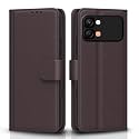 Pikkme Flip Cover for Infinix Note Edge 5G Leather Finish | Inside TPU with Card Pockets | Wallet Stand and Shock Proof | Complete Protection Flip Case (Coffee)