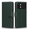 Pikkme Flip Cover for Infinix Note Edge 5G Leather Finish | Inside TPU with Card Pockets | Wallet Stand and Shock Proof | Complete Protection Flip Case (Green)