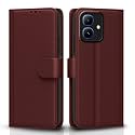 Pikkme Flip Cover for Infinix Smart 20 Leather Finish | Inside TPU with Card Pockets | Wallet Stand and Shock Proof | Complete Protection Flip Case (Brown)