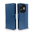 Pikkme Flip Cover for Infinix Smart 8 HD | Leather Finish | Shockproof with Card Pockets &amp; Wallet Stand | Ultimate Protection Case(Blue)