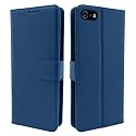 Pikkme Flip Cover for iPhone 6 / 6s | Leather Finish | Shockproof with Card Pockets &amp; Wallet Stand | Ultimate Protection Case (Blue)