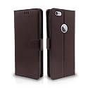 Pikkme Flip Cover for iPhone 6 / 6S | Leather Finish | Shockproof with Card Pockets &amp; Wallet Stand | Ultimate Protection Case(Coffee)