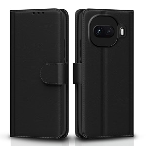 pikkme flip cover for iqoo 15r 5g leather finish  inside tpu with card pockets  wallet stand and shock proof  complete protection flip case black