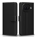 Pikkme Flip Cover for iQOO 15R 5G Leather Finish | Inside TPU with Card Pockets | Wallet Stand and Shock Proof | Complete Protection Flip Case (Black)