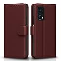 Pikkme Flip Cover for Iqoo Z5 5G| Leather Finish | Shockproof with Card Pockets &amp; Wallet Stand | Ultimate Protection Case(Brown)