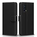 Pikkme Flip Cover for IQOO Z5 5G | Leather Finish | Shockproof with Card Pockets &amp; Wallet Stand | Ultimate Protection Case(Black)