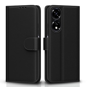 pikkme flip cover for itel p55 5g  leather finish  shockproof with card pockets amp wallet stand  ultimate protection caseblack