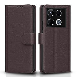 pikkme flip cover leather finish  inside tpu with card pockets  wallet stand and shock proof  complete protection flip case for infinix note 40 pro plus 5gcoffee