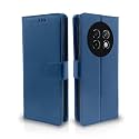 Pikkme Flip Cover Leather Finish | Inside TPU with Card Pockets | Wallet Stand and Shock Proof | Complete Protection Flip Case for Realme 13 Plus 5G / Realme P1 Speed 5G (Blue)