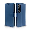 Pikkme Flip Cover Leather Finish | Inside TPU with Card Pockets | Wallet Stand and Shock Proof | Complete Protection Flip Case for Oppo K12x 5G (Blue)
