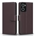 Pikkme Flip Cover Leather Finish | Inside TPU with Card Pockets | Wallet Stand and Shock Proof | Complete Protection Flip Case for Moto G05(Coffee)