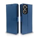 Pikkme Flip Cover Leather Finish | Inside TPU with Card Pockets | Complete Protection Flip Case for Vivo Y03 4G (Blue)