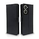 Pikkme Flip Cover Leather Finish | Inside TPU with Card Pockets | Complete Protection Flip Case for Vivo Y03 4G (Black)