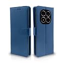 Pikkme Flip Cover Leather Finish | Inside TPU with Card Pockets | Wallet Stand and Shock Proof | Complete Protection Flip Case for Redmi Note 14 Pro/Redmi Note 14 Pro Plus 5G(Blue)
