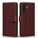 Pikkme Flip Cover Leather Finish | Inside TPU with Card Pockets | Wallet Stand and Shock Proof | Complete Protection Flip Case for Samsung Galaxy A56 5G(Brown)