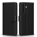 Pikkme Flip Cover Leather Finish | Inside TPU with Card Pockets | Wallet Stand and Shock Proof | Complete Protection Flip Case for Samsung Galaxy A56 5G(Black)