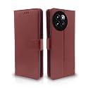 Pikkme Flip Cover Leather Finish | Inside TPU with Card Pockets | Wallet Stand and Shock Proof | Complete Protection Flip Case for Xiaomi Civi 4 Pro 5G / Xiaomi 14 Civi 5G (Brown)