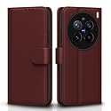 Pikkme Flip Cover Leather Finish | Inside TPU with Card Pockets | Wallet Stand and Shock Proof | Complete Protection Flip Case for Vivo X200 Pro 5G(Brown)
