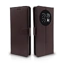 Pikkme Flip Cover Leather Finish | Inside TPU with Card Pockets | Wallet Stand and Shock Proof | Complete Protection Flip Case for Realme 13 Plus 5G / Realme P1 Speed 5G (Coffee)