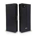 Pikkme Flip Cover Leather Finish | Inside TPU with Card Pockets | Wallet Stand and Shock Proof | Complete Protection Flip Case for Redmi 6A (Black)