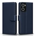 Pikkme Flip Cover Leather Finish | Inside TPU with Card Pockets | Wallet Stand and Shock Proof | Complete Protection Flip Case for Moto G05(Blue)